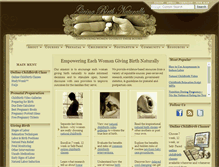 Tablet Screenshot of givingbirthnaturally.com